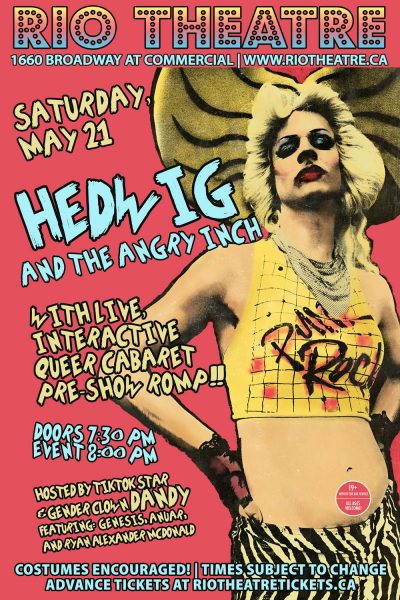 Hedwig and the Angry Inch (Featuring Queer Cabaret Pre-show Hosted by Dandy!)