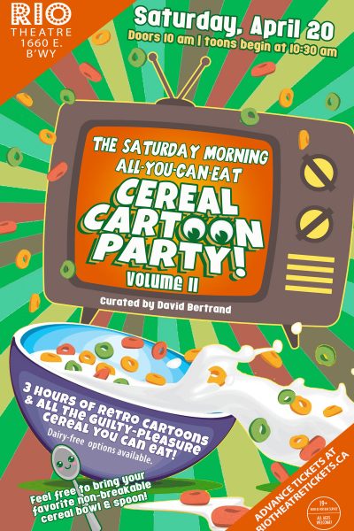 The Saturday Morning All-You-Can-Eat Cereal Cartoon Party!