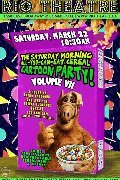 The Saturday Morning All-You-Can-Eat Cereal Cartoon Party!