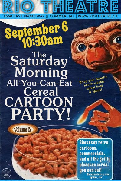 The Saturday Morning All-You-Can-Eat Cereal Cartoon Party!