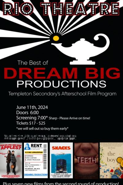 The Best of Dream Big Productions: Templeton Secondary’s Afterschool Film Program