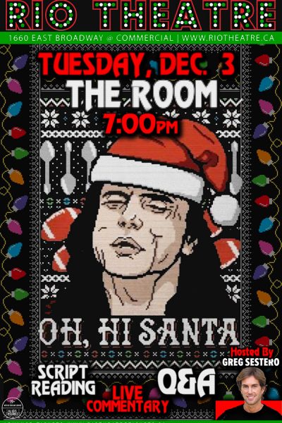 ‘The Room’ Holiday Party (Hosted by Greg Sestero!)