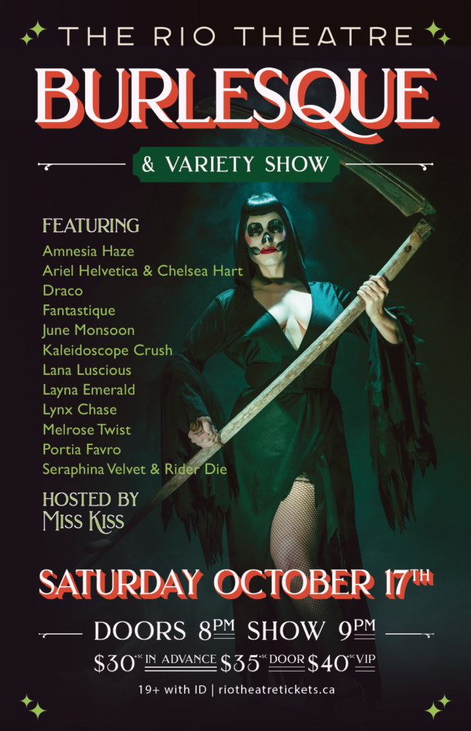 The Rio Theatre Burlesque & Variety Show – Halloween Edition