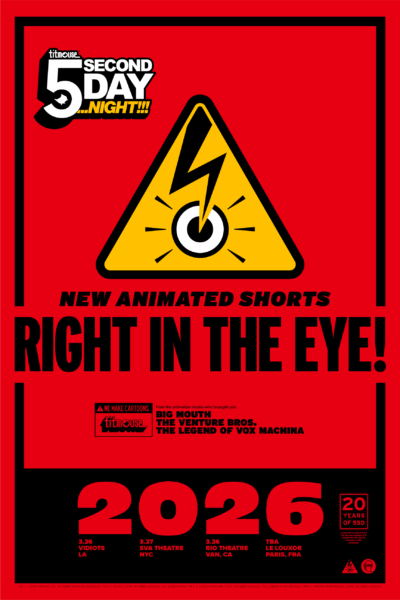 Titmouse Animation: 5 Second Day… Night! 2026