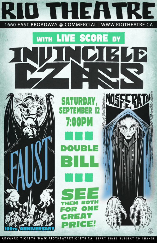 Faust: 100th Anniversary Screening plus Nosferatu with the Invincible Czars